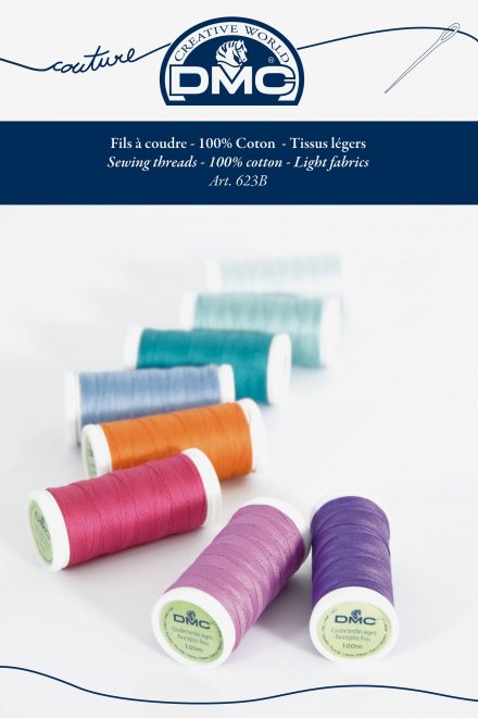 Cotton sewing thread shade card (printed)